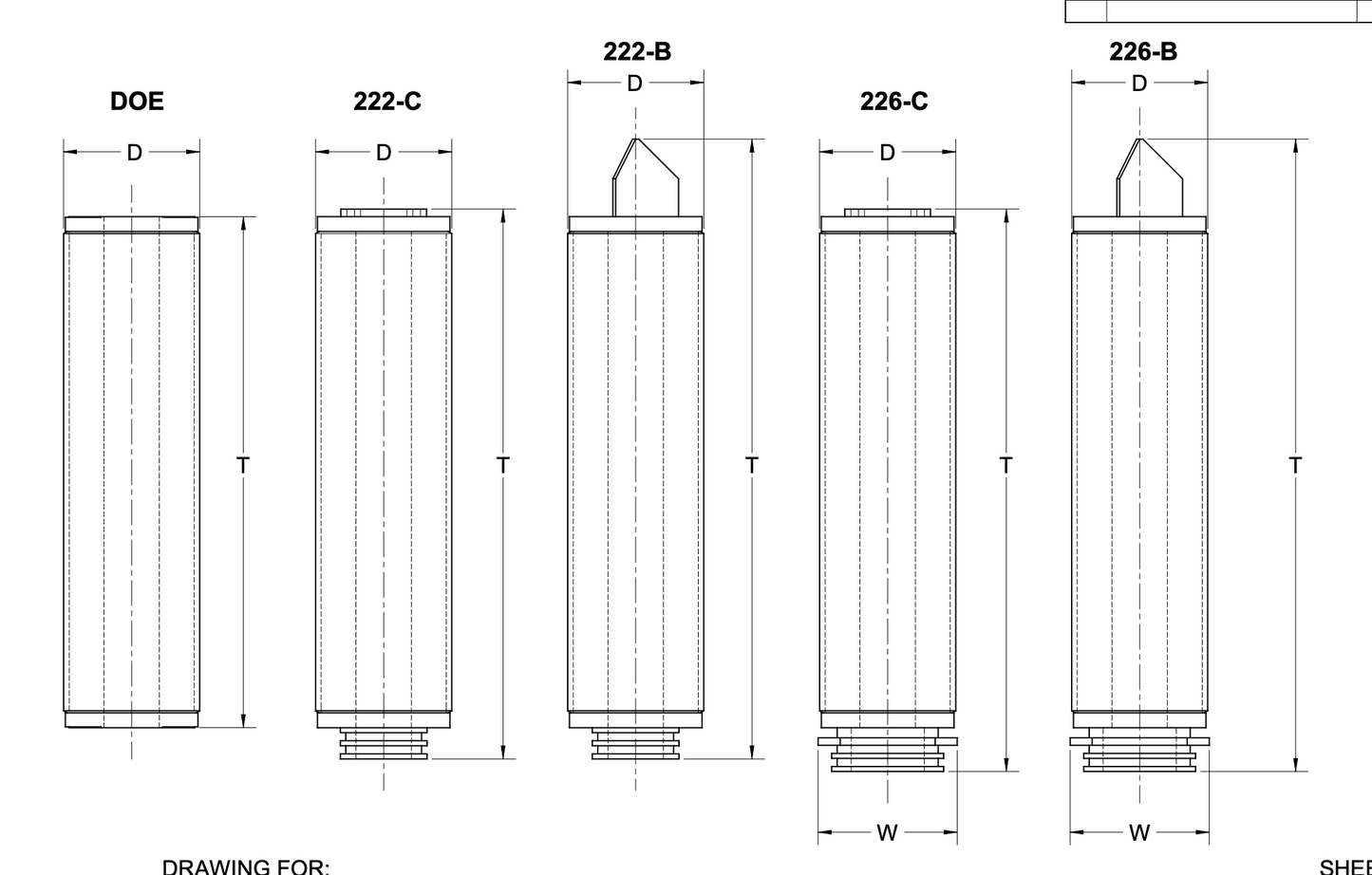 Harmsco High Purity Polypropylene Pleated Cartridge - EPDM