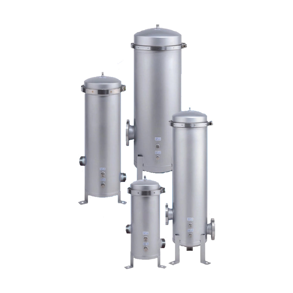 Quantrol Stainless Steel Multi-bag (4, size 2 bags) filter housing, swing bolt cover, 304L SS